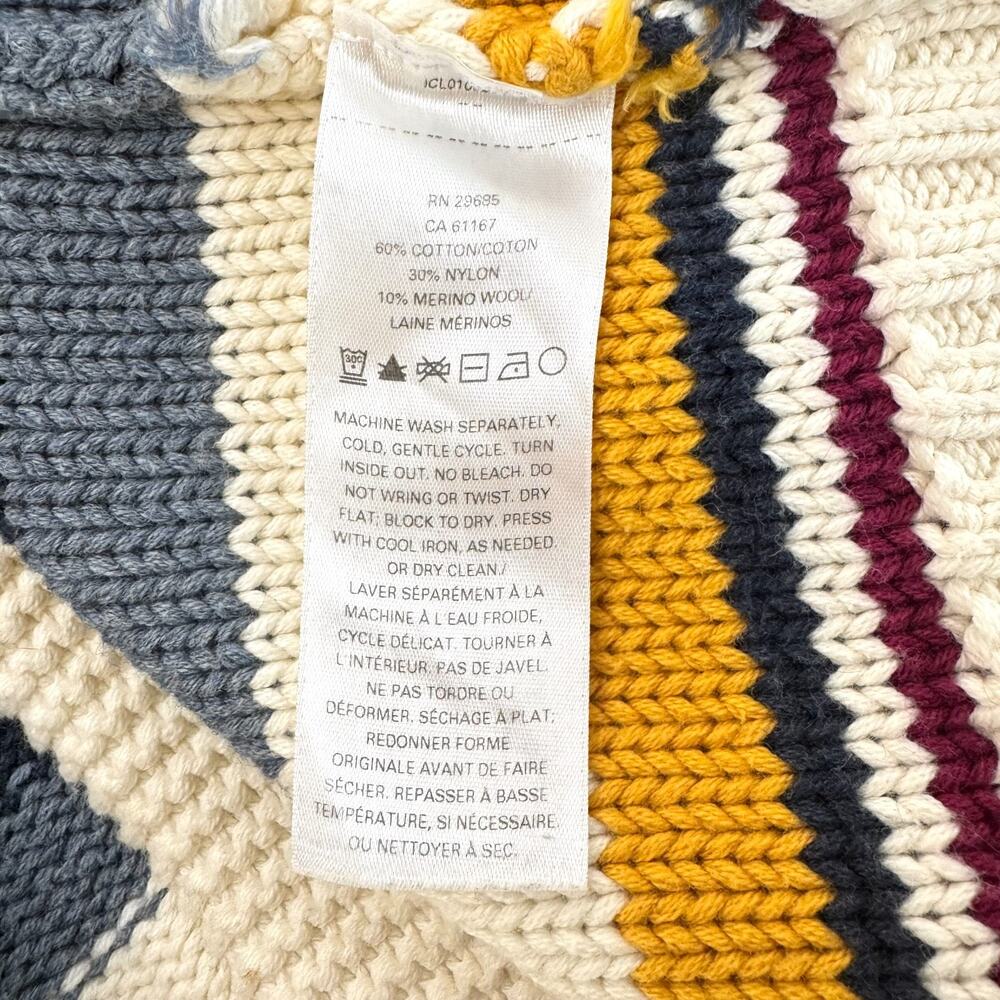 Pendleton Campfire Sweater Womens Size XS Multicolor Striped Zip Up Cardigan EUC - Picture 8 of 13